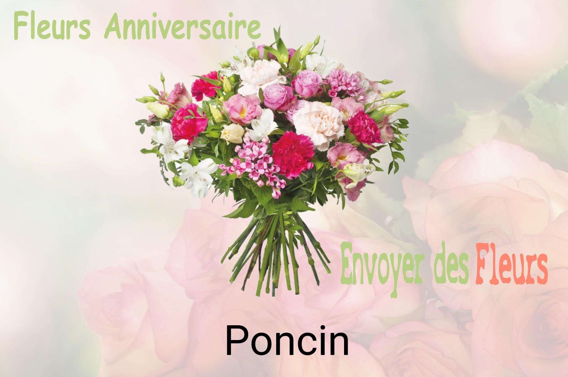 Bouquet de fleurs d’anniversaire livré à Poncin
