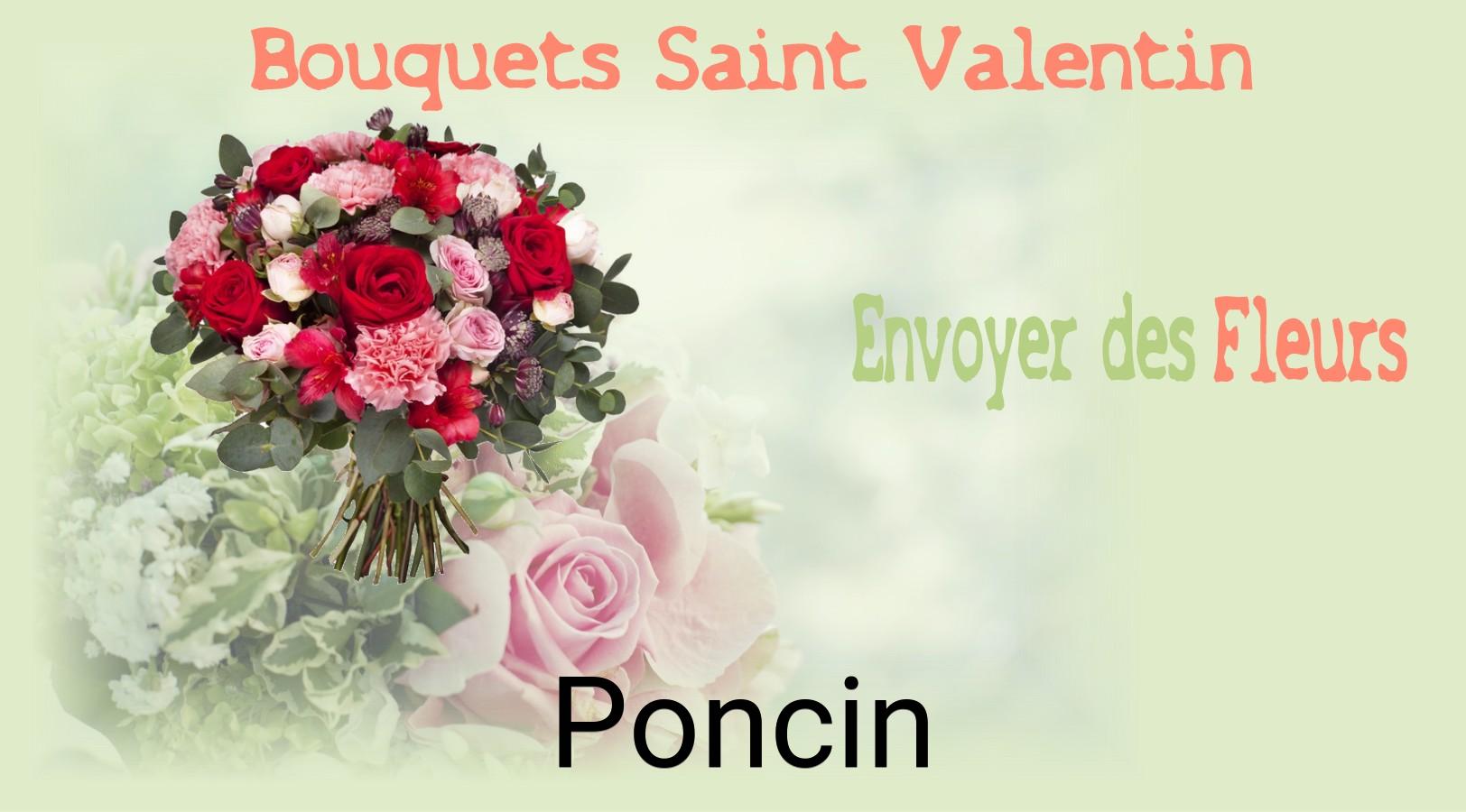 Roses de Saint-Valentin livrées à Poncin